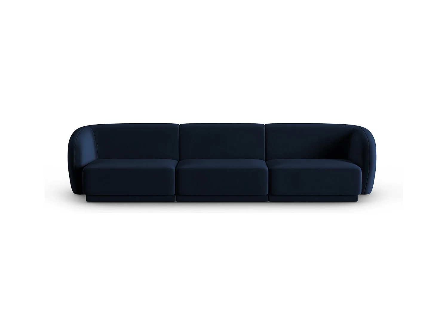 CXL by Christian Lacroix - Modulaire bank "Lionel" 3 zitplaatsen, Flueel, Koningsblauw - 266x93x74cm