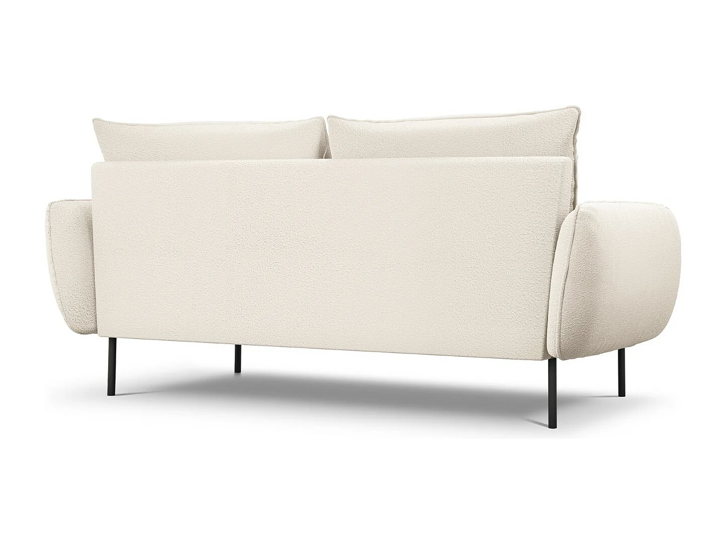 Cosmopolitan Design - Bank "Vienna" 3 zitplaatsen, Boucle, Beige - 200x92x95cm