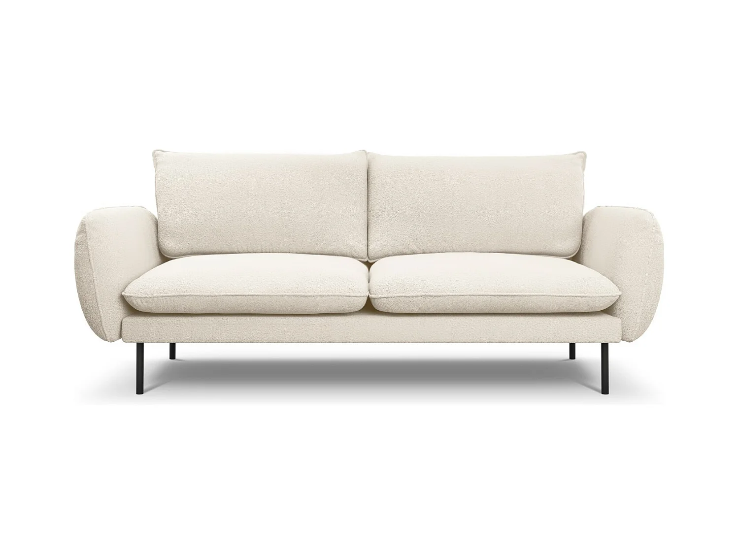 Cosmopolitan Design - Bank "Vienna" 3 zitplaatsen, Boucle, Beige - 200x92x95cm