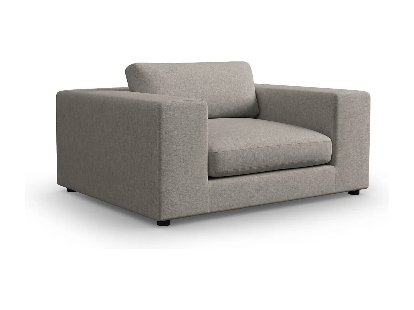 CXL by Christian Lacroix - 1,5-Sitzer Sofa "Tendance" Sitzer aus strukturiertem Stoff grau - 156x122x72cm