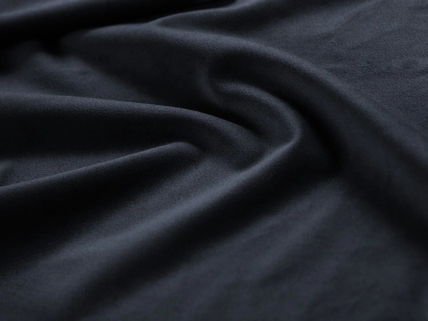 CXL by Christian Lacroix - Sofá esquinero izquierdo "Luc" 4 plazas de terciopelo azul oscuro - 284x166x70cm