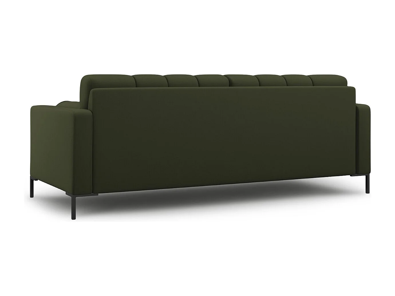 Cosmopolitan Design - Bank "Bali" 3 zitplaatsen, Structurele stof, Groente - 177x92x75cm