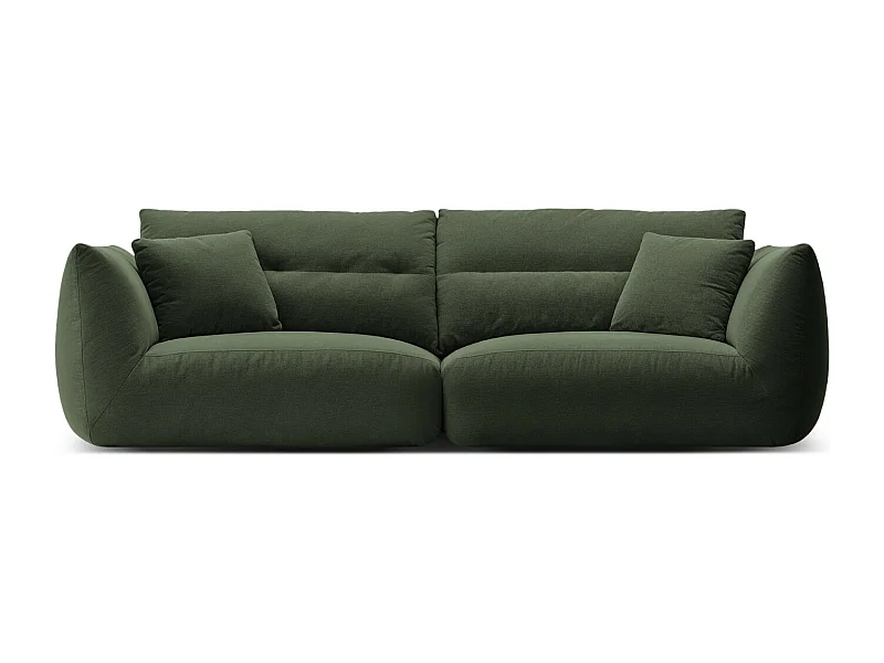 CXL by Christian Lacroix - Sofa modułowa, "Maurie" 4 miejsca szenil, zielony mech - 264x107x90cm