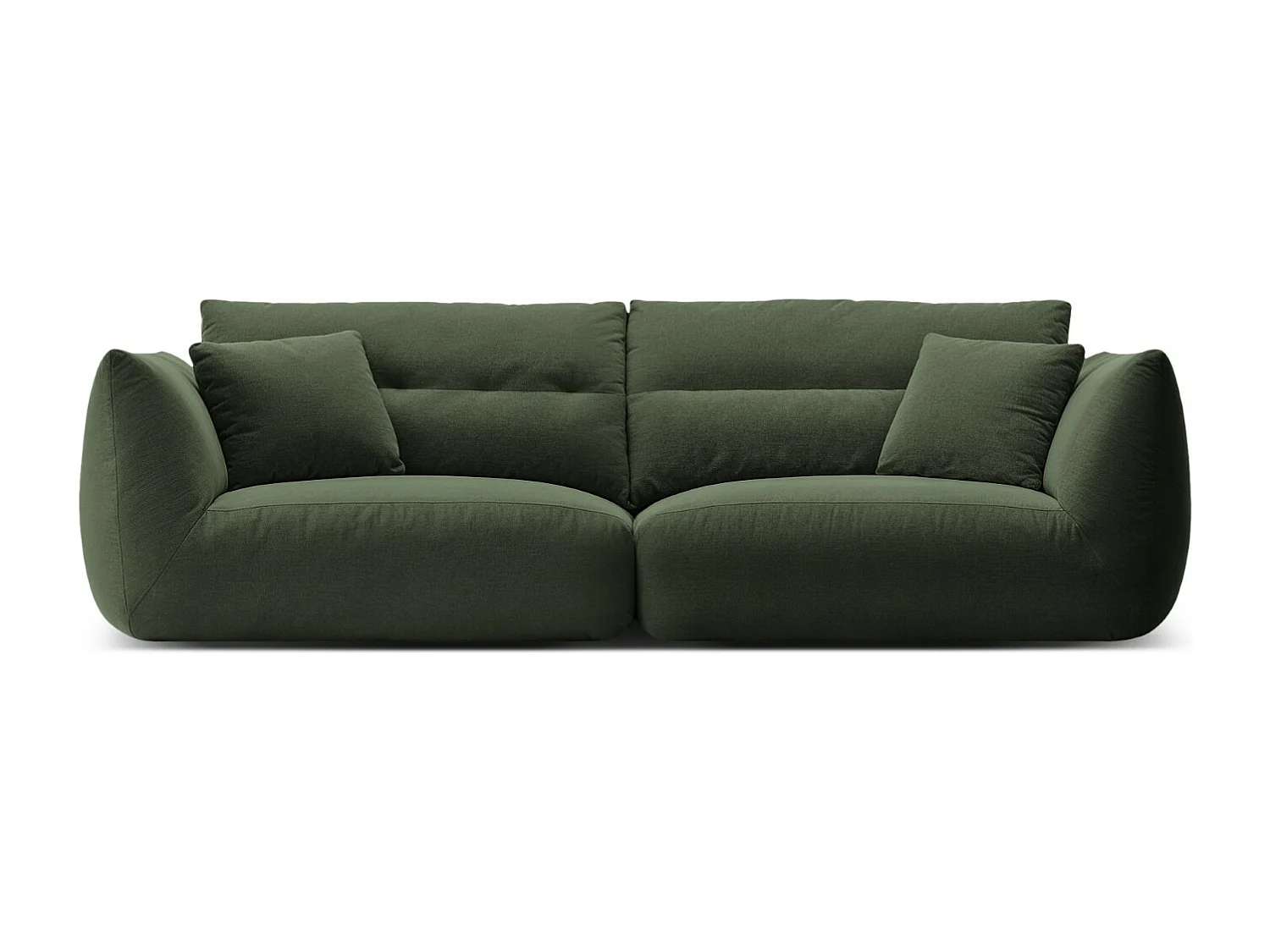 CXL by Christian Lacroix - Sofa modułowa, "Maurie" 4 miejsca szenil, zielony mech - 264x107x90cm