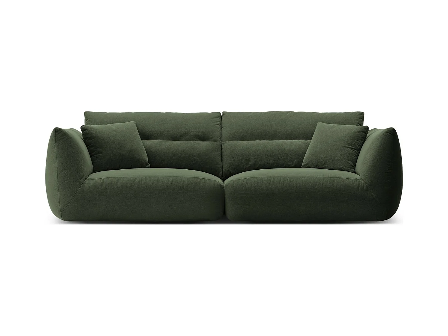 CXL by Christian Lacroix - Modulaire bank "Maurie" 4 zitplaatsen, Chenille, Mosgroen - 264x107x90cm