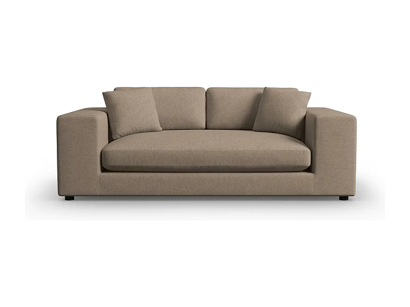 CXL by Christian Lacroix - Sofa, "Tendance" 3 miejsca tkanina strukturalna, brąz jasny - 220x122x72cm