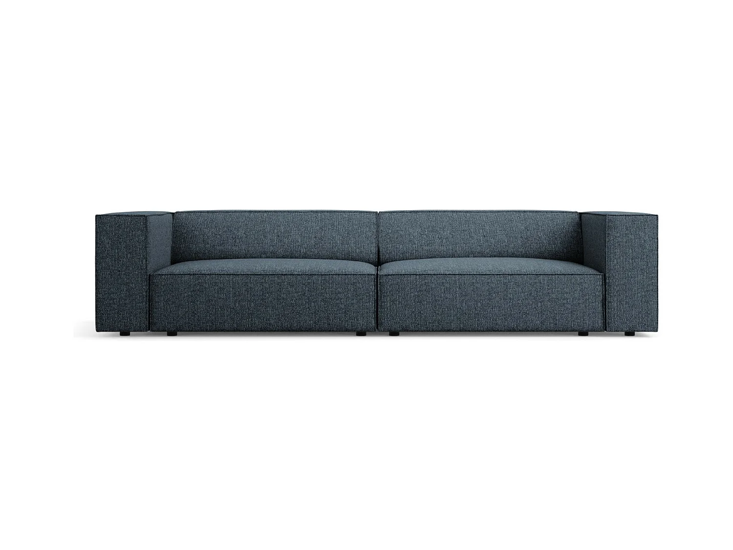 Cosmopolitan Design - Bank "Arendal" 4 zitplaatsen, Chenille, Koningsblauw - 244x102x70cm
