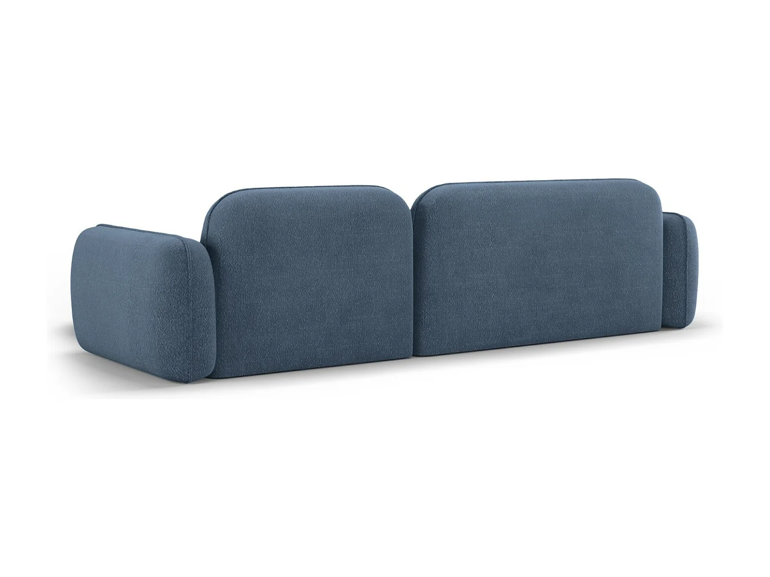 CXL by Christian Lacroix - 4-Sitzer modulares Ecksofa rechts "Lucien" Sitzer aus Samt blue jeans - 275x165x70cm