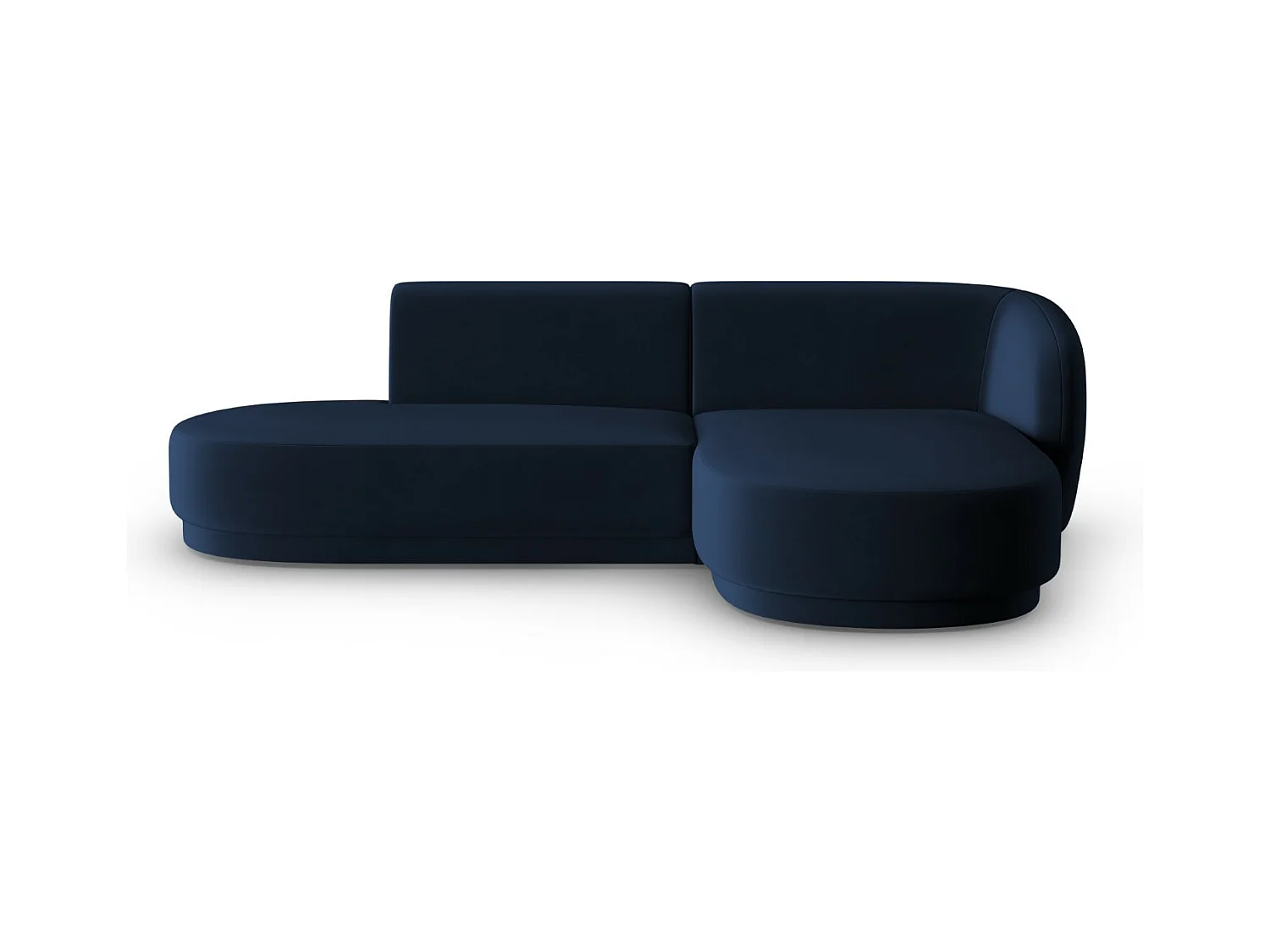 CXL by Christian Lacroix - Modulaire hoekbank rechts "Lionel" 4 zitplaatsen, Flueel, Koningsblauw - 233x155x74cm