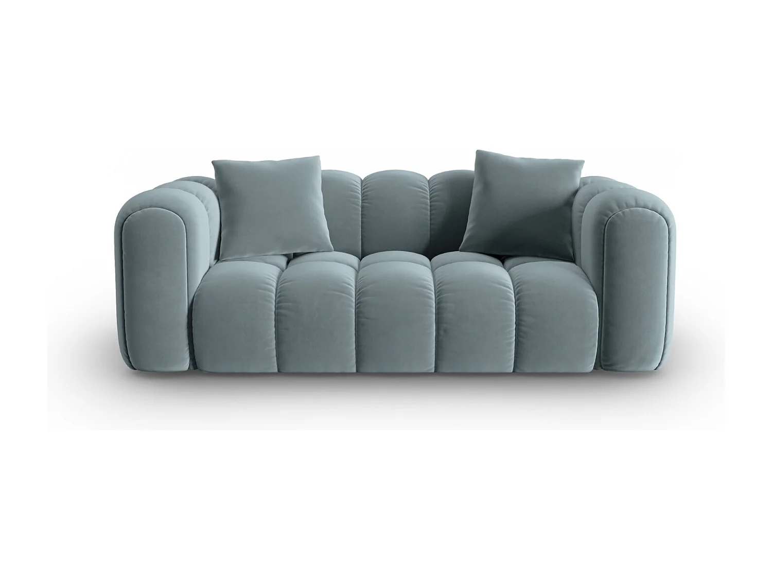 CXL by Christian Lacroix - Bank "Clotilde" 2 zitplaatsen, Flueel, Lichtblauw - 208x94x70cm