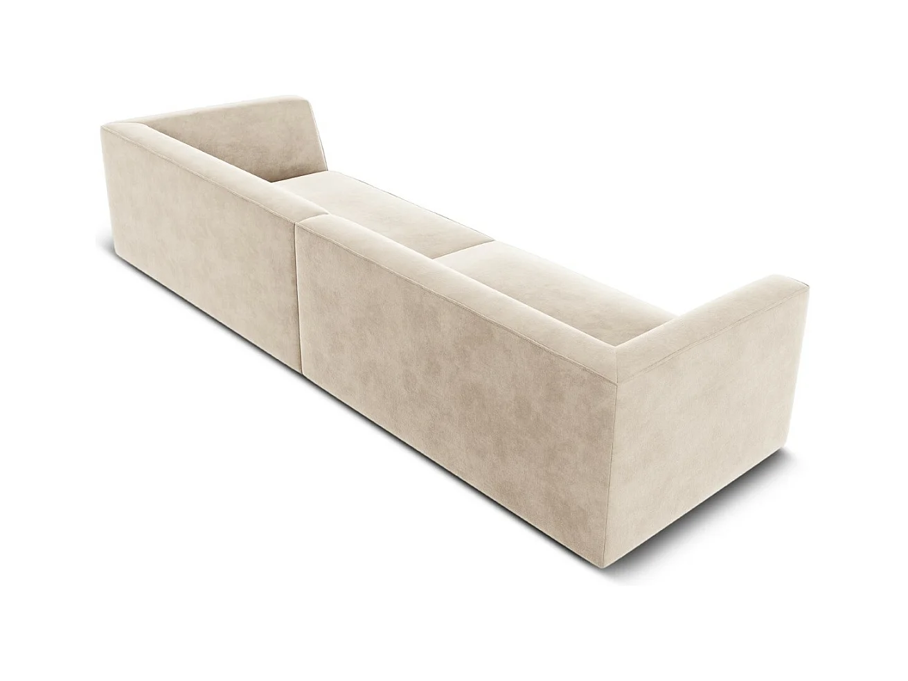 CXL by Christian Lacroix - 4-Sitzer Sofa "Charles" Sitzer aus Samt leichtes beige - 302x93x69cm
