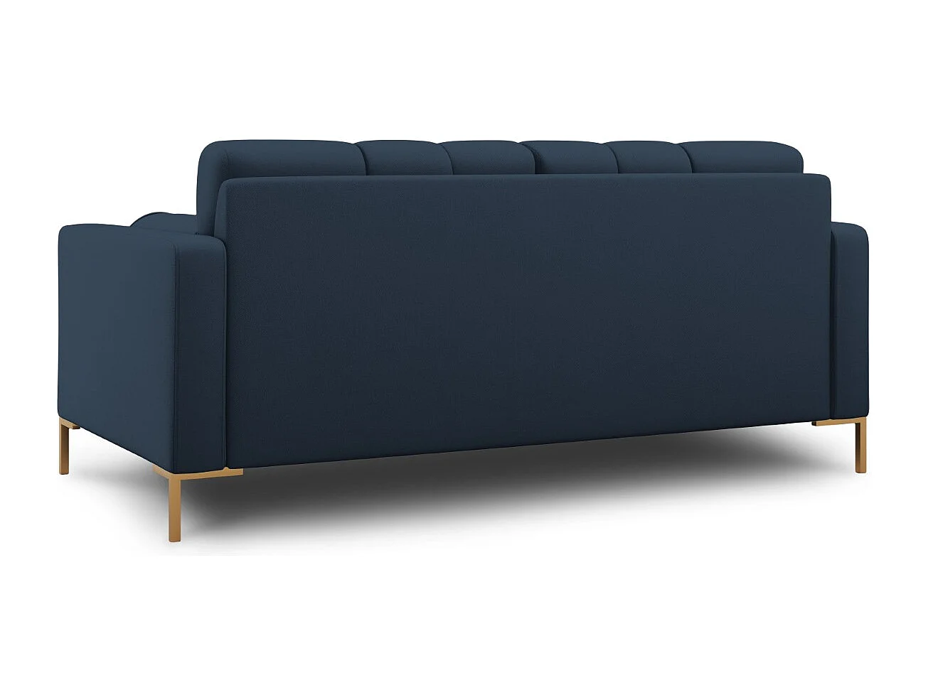Cosmopolitan Design - Canapé "Bali" 2 places en tissu structurel bleu - 152x92x75cm