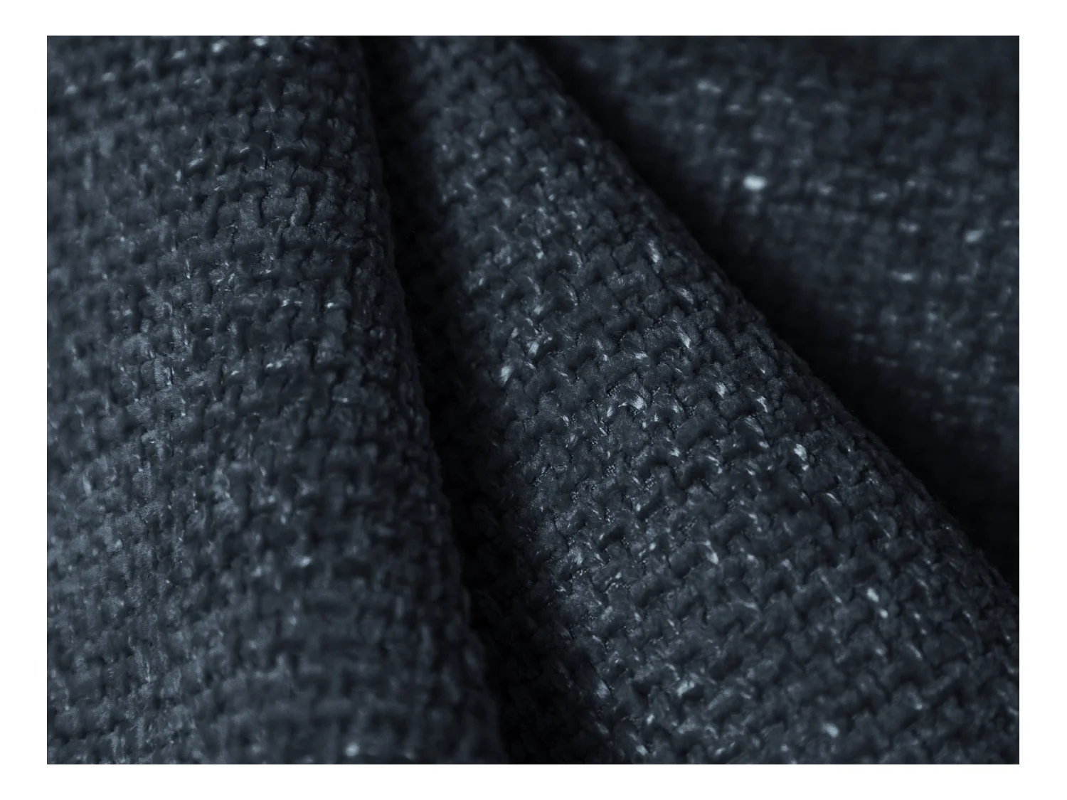 Cosmopolitan Design - Canapé d'angle droit "Nolio" 4 places en chenille bleu roi - 260x170x72cm