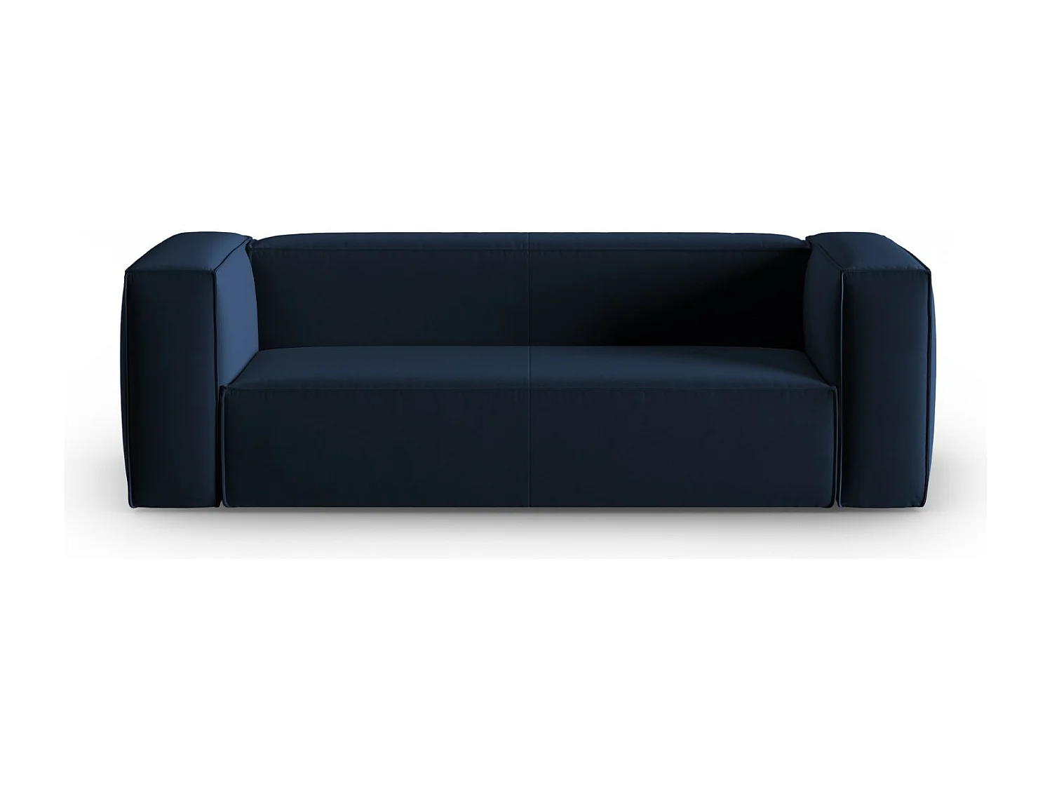 Cosmopolitan Design - Sofa, "Mackay" 3 miejsca welur, błękit królewski - 200x94x73cm