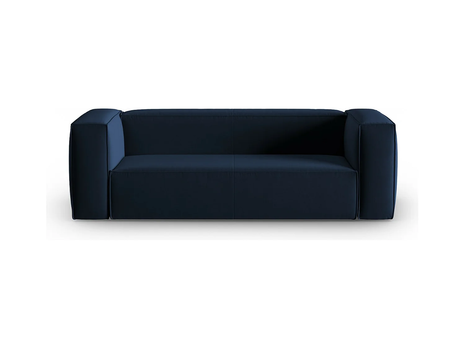 Cosmopolitan Design - Canapé "Mackay" 3 places en velours bleu roi - 200x94x73cm
