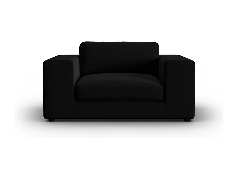 CXL by Christian Lacroix - Sofa, "Tendance" 1,5 miejsca welur, czarny - 156x122x72cm