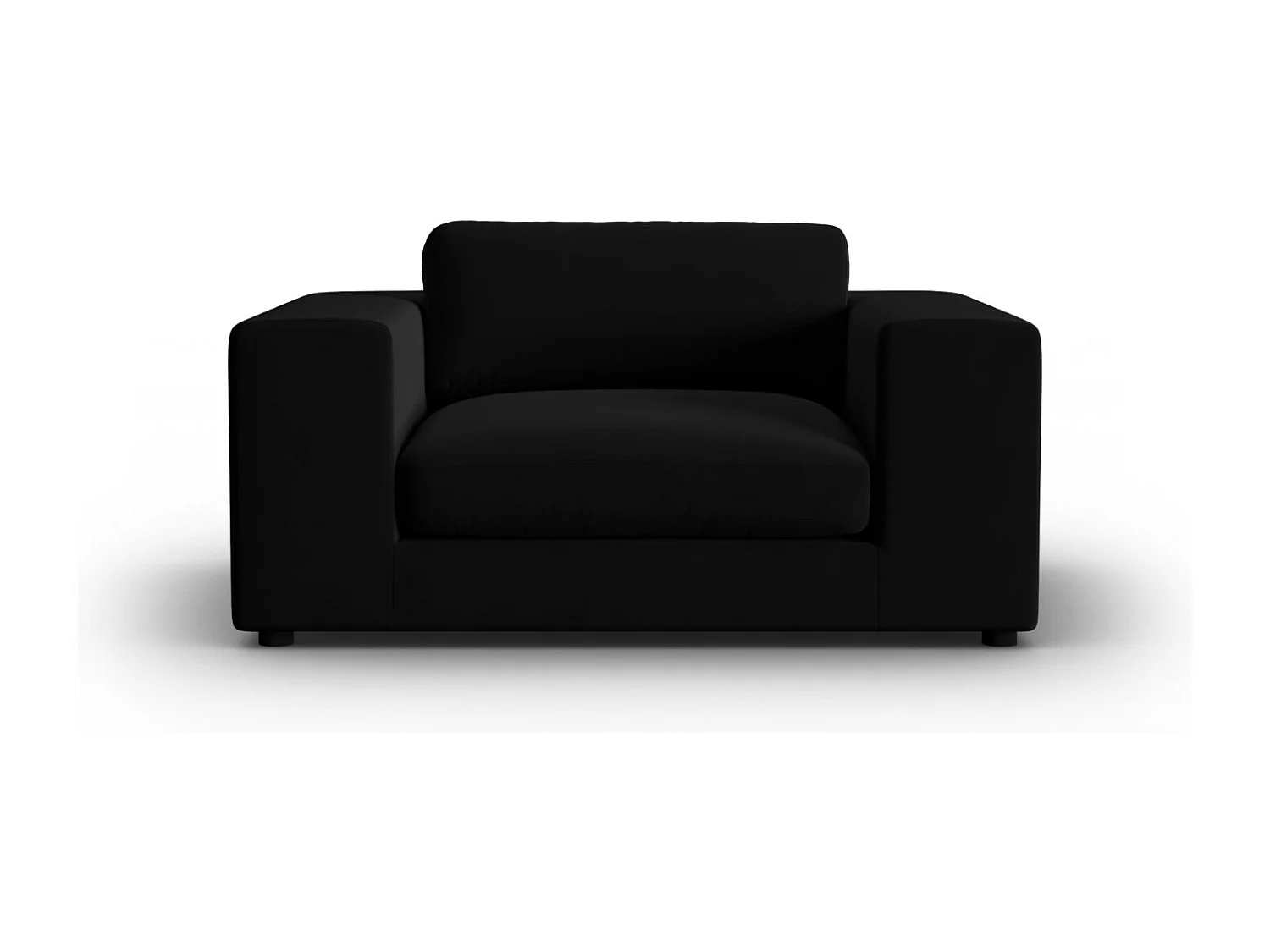 CXL by Christian Lacroix - 1,5-Sitzer Sofa "Tendance" Sitzer aus Samt schwarz - 156x122x72cm