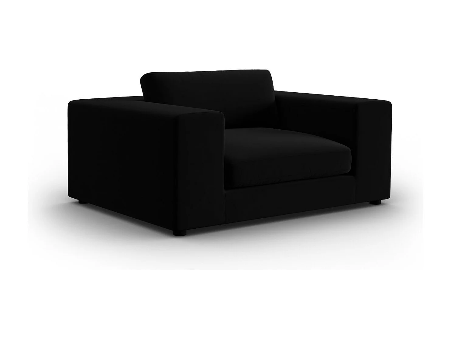 CXL by Christian Lacroix - 1,5-Sitzer Sofa "Tendance" Sitzer aus Samt schwarz - 156x122x72cm