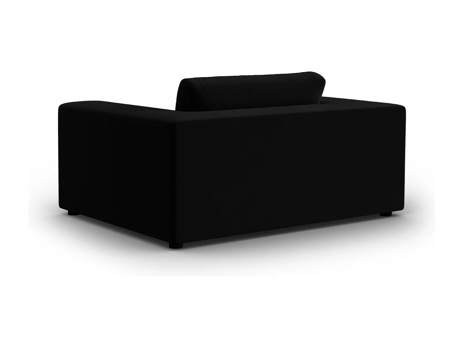 CXL by Christian Lacroix - Canapé "Tendance" 1,5 place en velours noir - 156x122x72cm