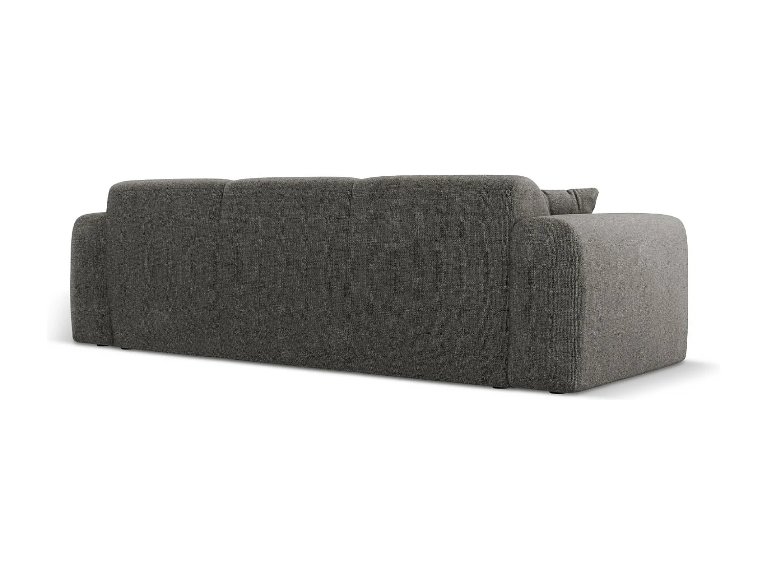 Cosmopolitan Design - Sofá "Nolio" 3 lugares em tecido chenille cinza - 235x95x72cm