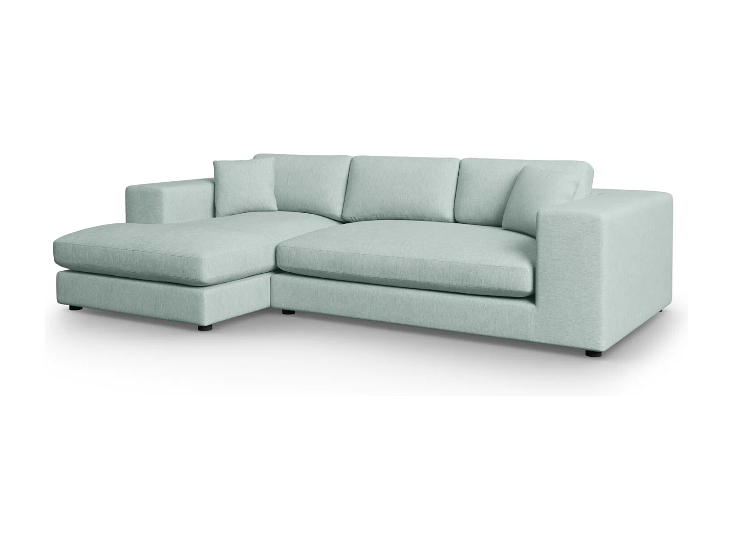 CXL by Christian Lacroix - Linker hoekbank "Tendance" 5 zitplaatsen, Structurele stof, Munt - 282x174x72cm