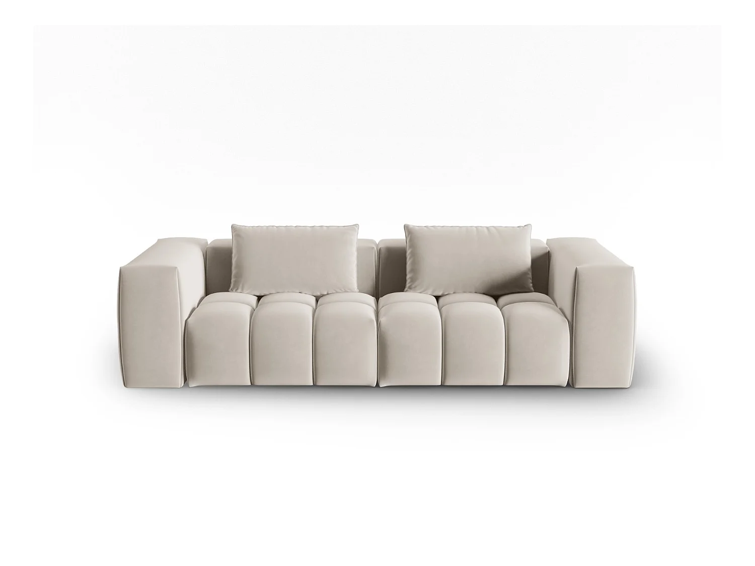 CXL by Christian Lacroix - 3-Sitzer modulares Sofa "Lorella" Sitzer aus Samt Ecru - 230x85x70cm