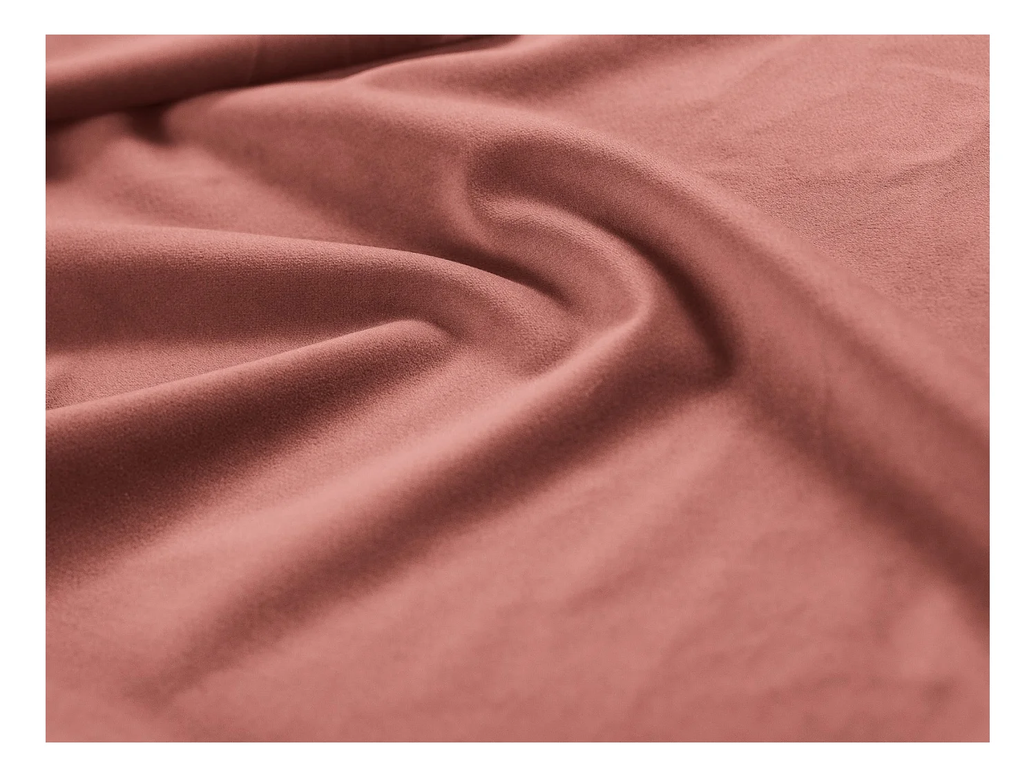 Cosmopolitan Design - Canapé panoramique "Bali" 9 places en velours rose - 327x256x75cm