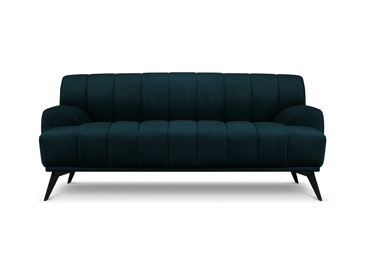 CXL by Christian Lacroix - Canapé "Rita" 2 places en velours pétrole profond - 166x94x77cm