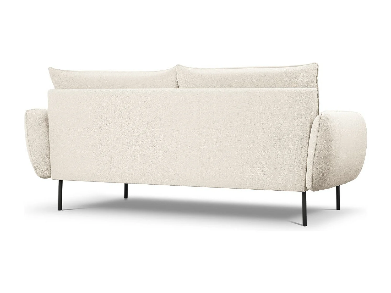 Cosmopolitan Design - Bank "Vienna" 4 zitplaatsen, Boucle, Beige - 230x92x95cm