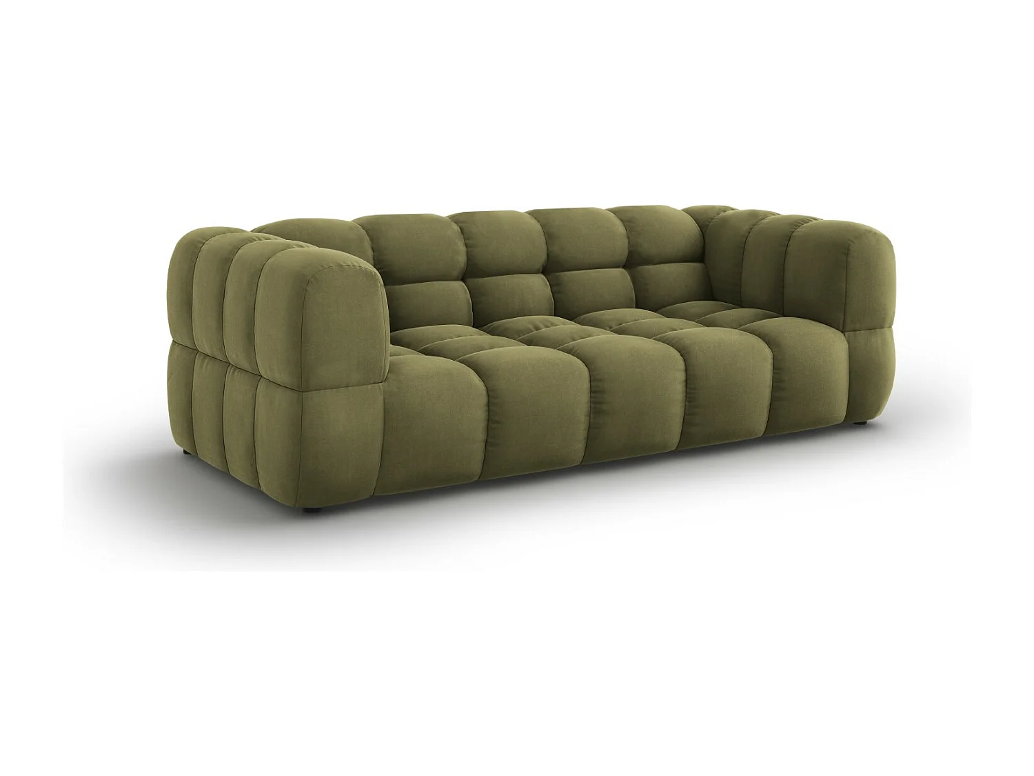 Cosmopolitan Design - Bank "Sky" 3 zitplaatsen, Flueel, Lichtgroen - 214x102x75cm