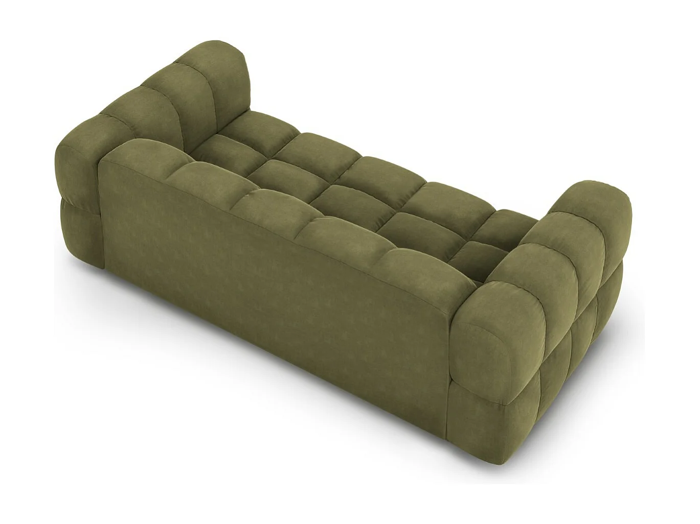 Cosmopolitan Design - Bank "Sky" 3 zitplaatsen, Flueel, Lichtgroen - 214x102x75cm