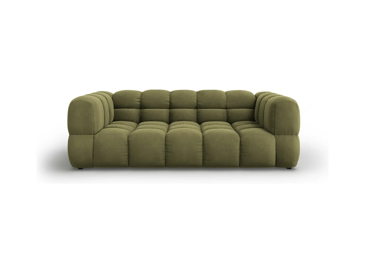Cosmopolitan Design - Canapé "Sky" 3 places en velours vert clair - 214x102x75cm
