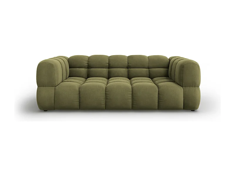Cosmopolitan Design - Sofa, "Sky" 3 miejsca welur, zielony jasny - 214x102x75cm