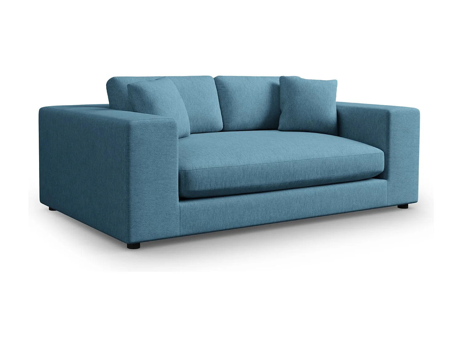 CXL by Christian Lacroix - Bank "Tendance" 3 zitplaatsen, Structurele stof, Blauw - 220x122x72cm