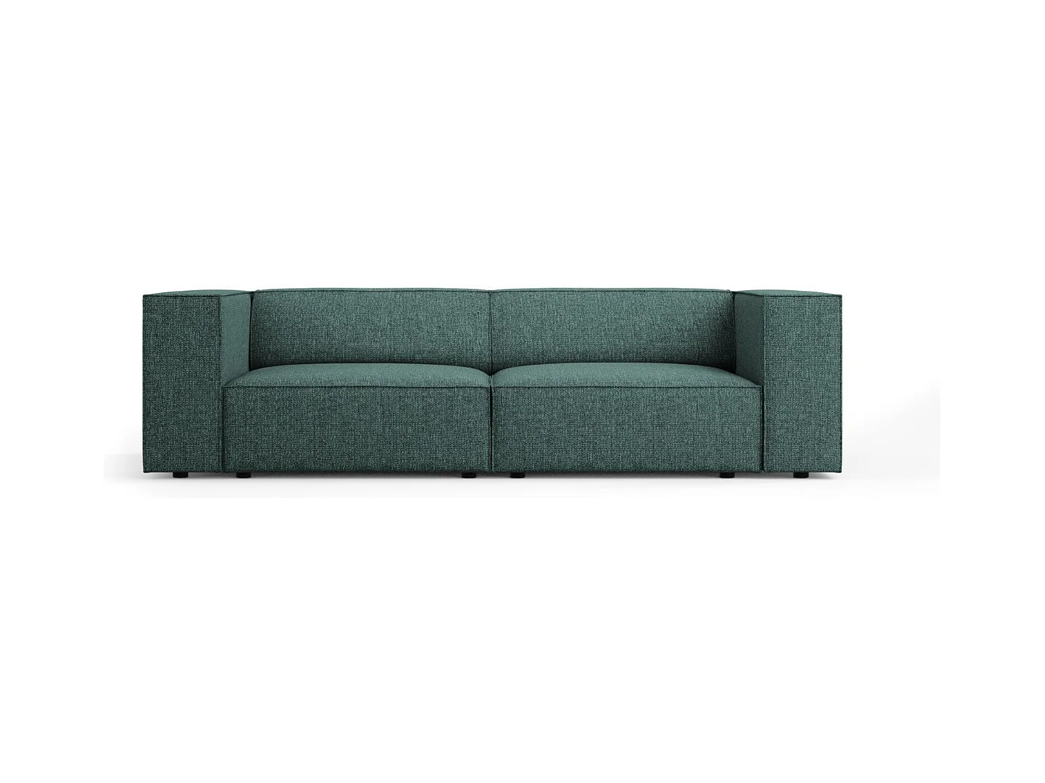 Cosmopolitan Design - Bank "Arendal" 3 zitplaatsen, Chenille, Olie - 204x102x70cm