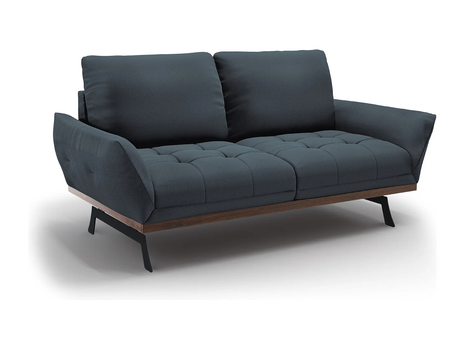 CXL by Christian Lacroix - Bank "Olivier" 3 zitplaatsen, Structurele stof, Blauw - 188x95x87cm