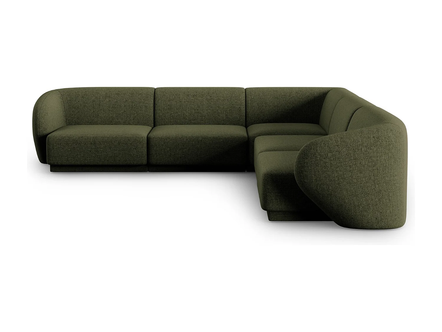CXL by Christian Lacroix - Narożnik symetryczny modułowy, "Lionel" 6 miejsc szenil, zielony melanż - 265x265x74cm