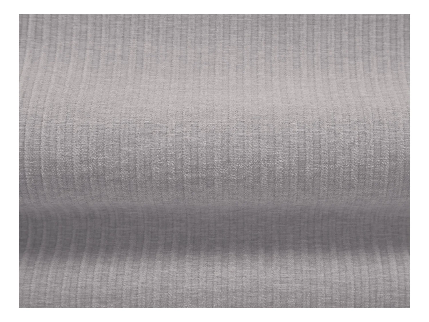 Cosmopolitan Design - Canapé droit "Arendal" 4 places en chenille avec un effet côtelé gris clair - 262x102x70cm