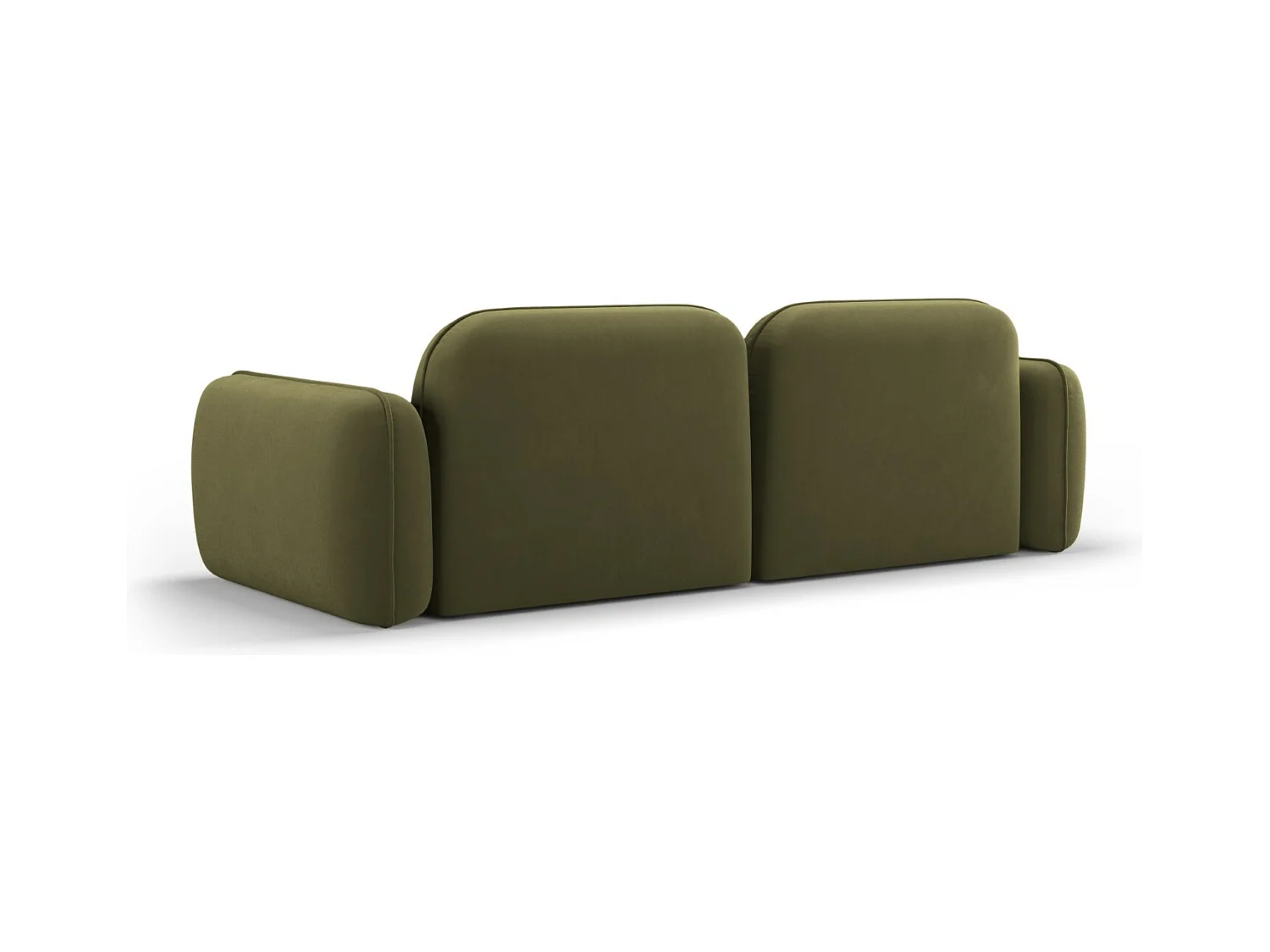 CXL by Christian Lacroix - Divano modulare "Lucien" 3 posti in velluto verde chiaro - 230x90x70cm