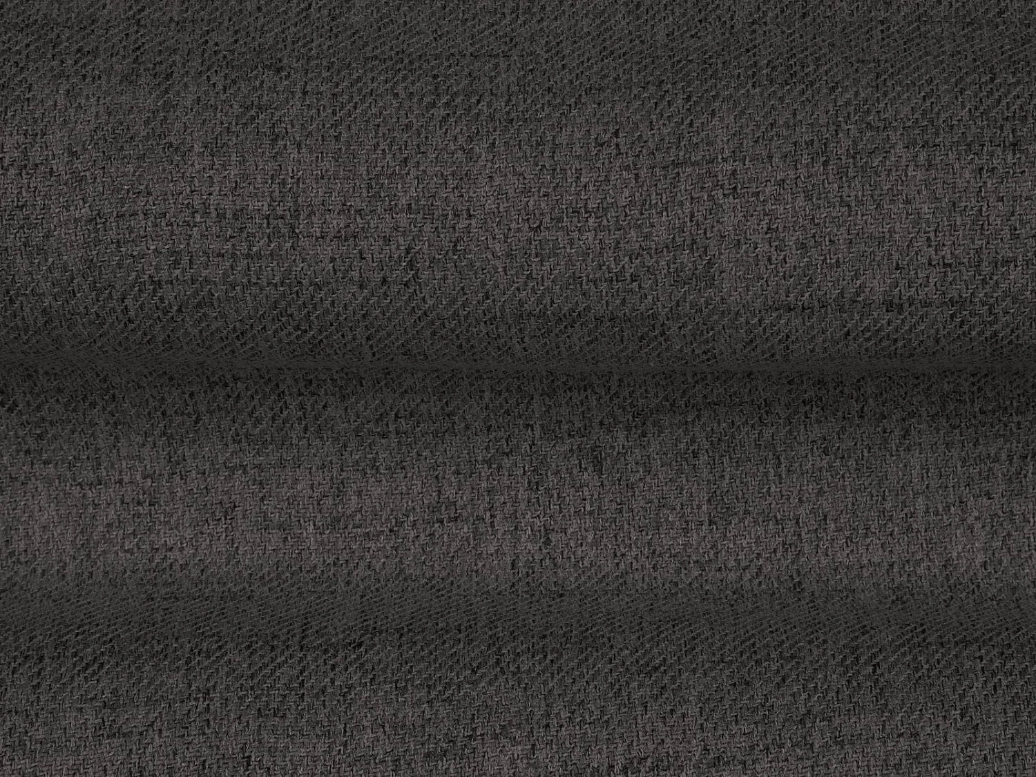 Cosmopolitan Design - Canapé "Bali" 2 places en tissu structurel gris foncé - 152x92x75cm