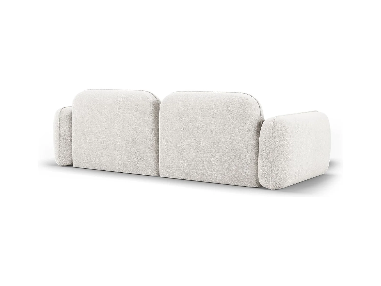 CXL by Christian Lacroix - 3-Sitzer modulares Ecksofa links "Lucien" Sitzer aus Samt elfenbein - 230x165x70cm