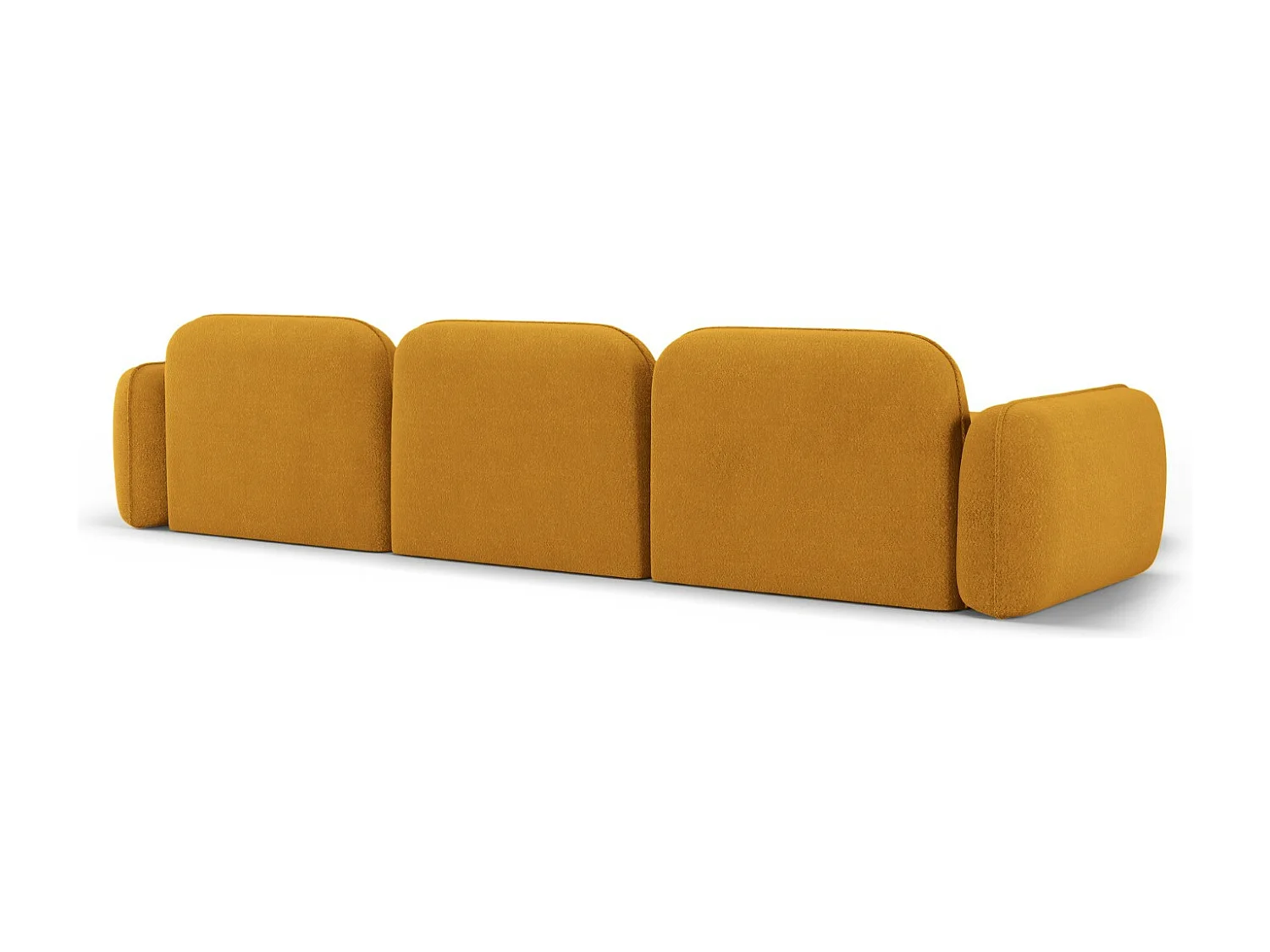 CXL by Christian Lacroix - 4-Sitzer modulares Ecksofa links "Lucien" Sitzer aus Samt senf - 320x165x70cm
