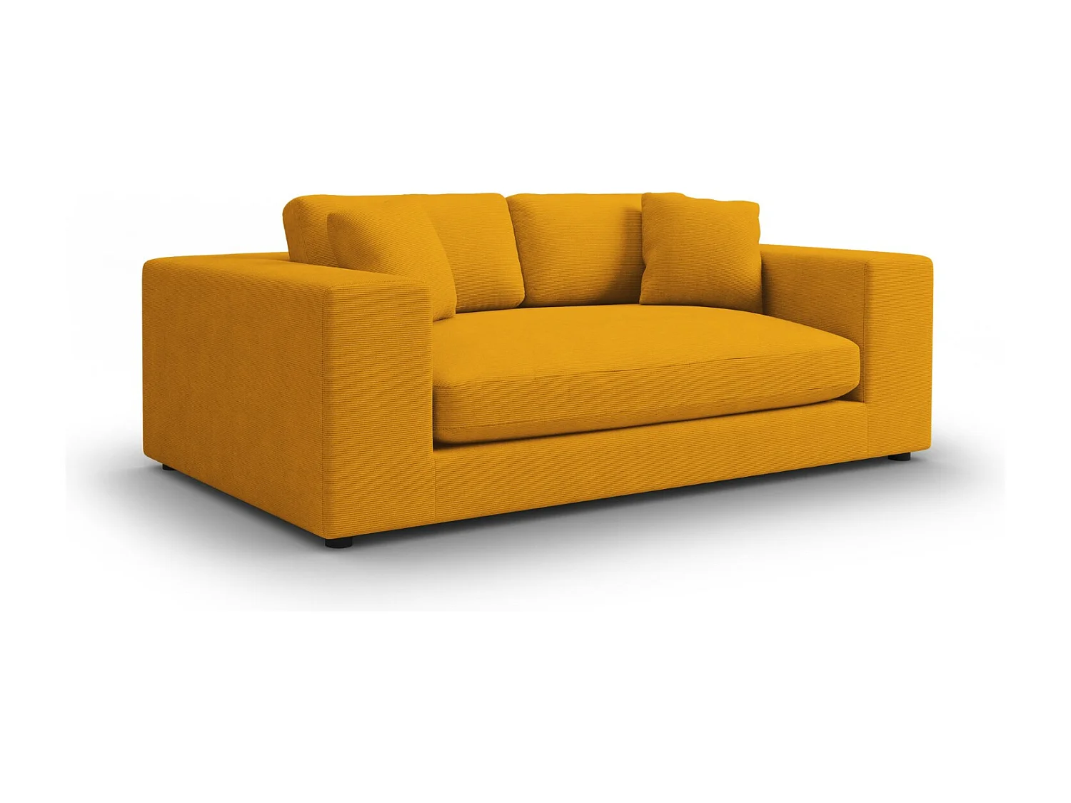 CXL by Christian Lacroix - 3-Sitzer Sofa "Tendance" Sitzer aus Cord gelb - 220x122x72cm