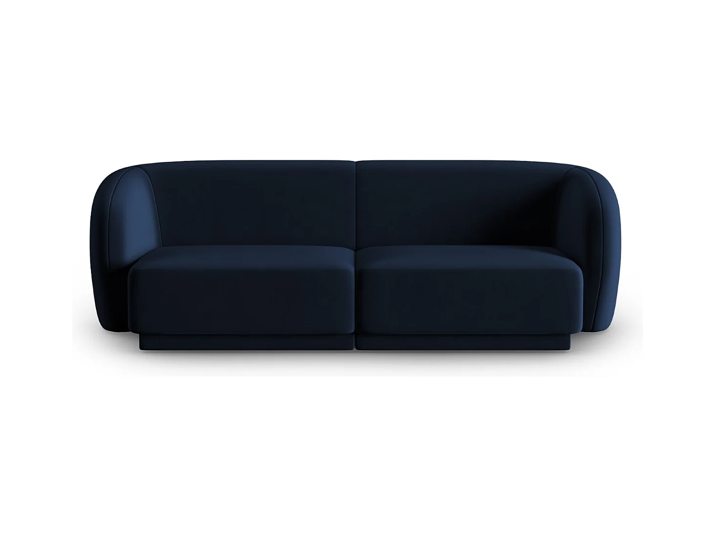 CXL by Christian Lacroix - Canapé modulable "Lionel" 2 places en velours bleu roi - 188x93x74cm