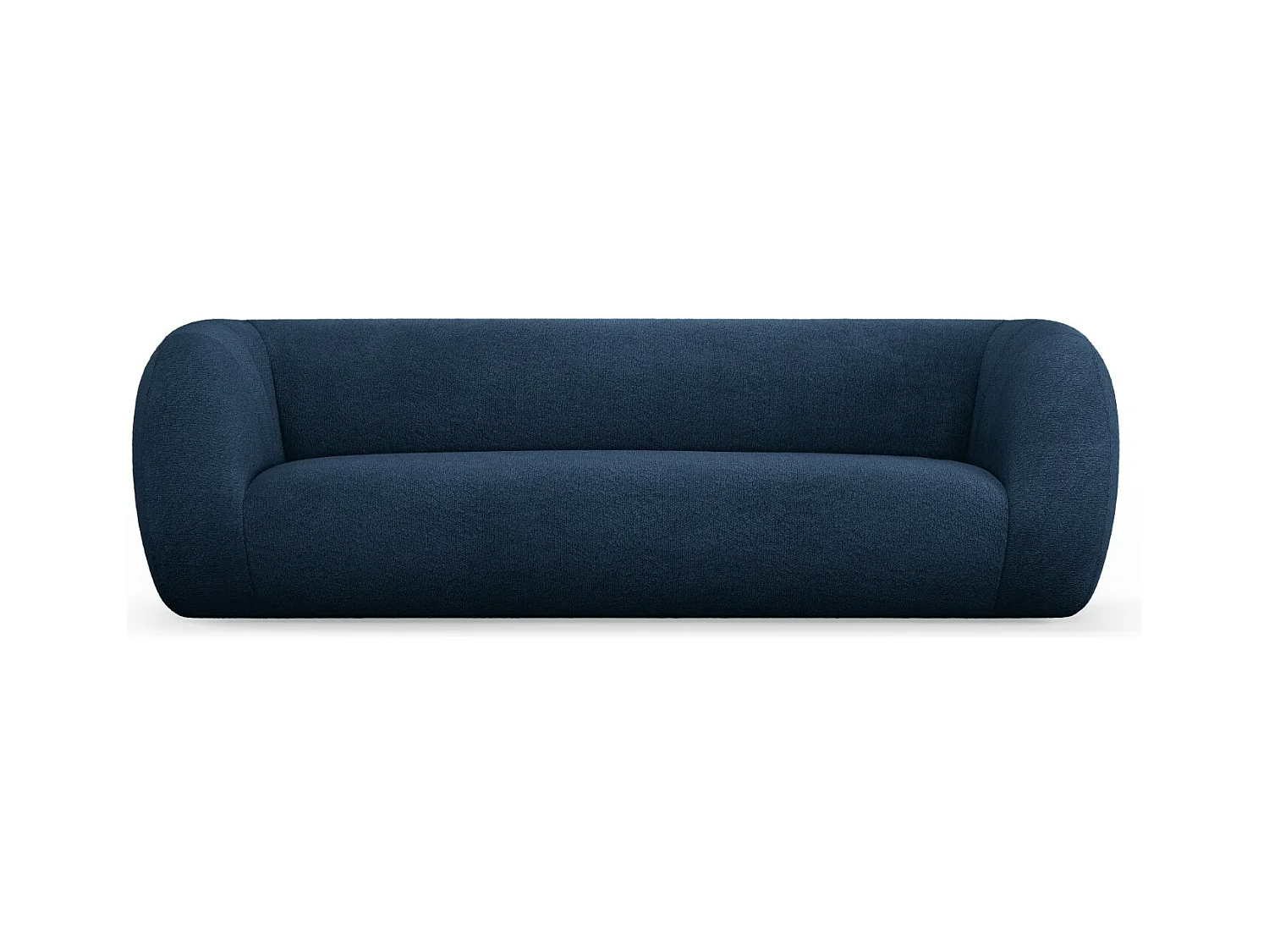 Cosmopolitan Design - Bank "Essen" 3 zitplaatsen, Boucle, Donkerblauw - 230x95x86cm