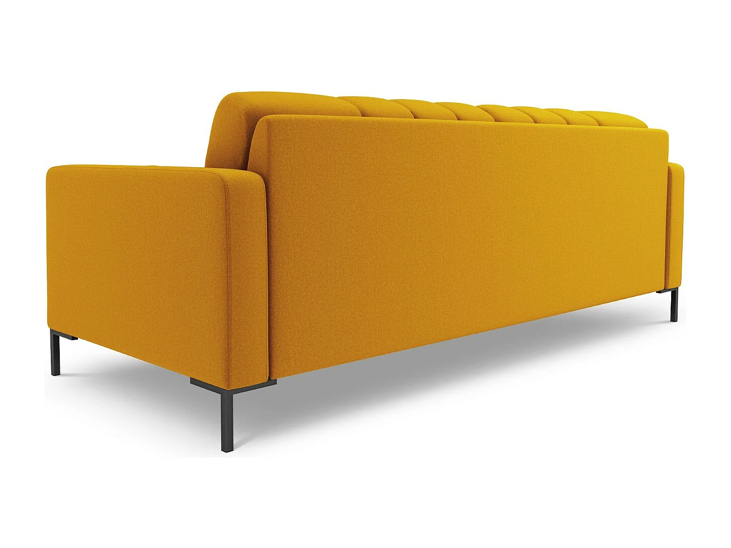 Cosmopolitan Design - Sofá "Bali" 4 lugares em tecido estrutural amarelo - 217x92x75cm