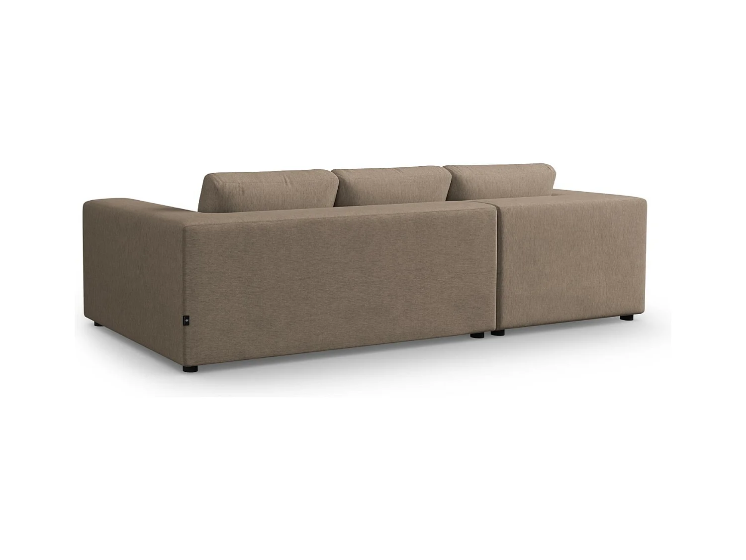 CXL by Christian Lacroix - 5-Sitzer Ecksofa links "Tendance" Sitzer aus strukturiertem Stoff hellbraun - 282x174x72cm