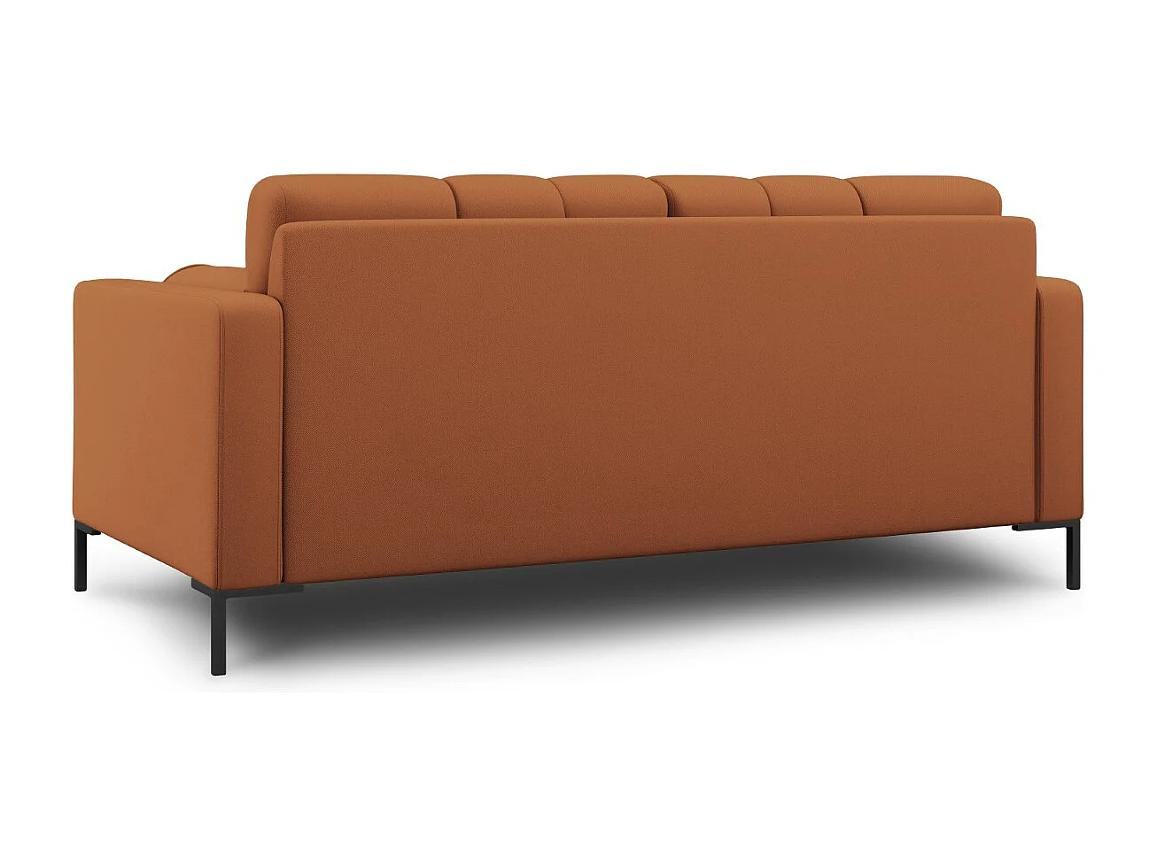 Cosmopolitan Design - Canapé "Bali" 2 places en tissu structurel brique - 152x92x75cm