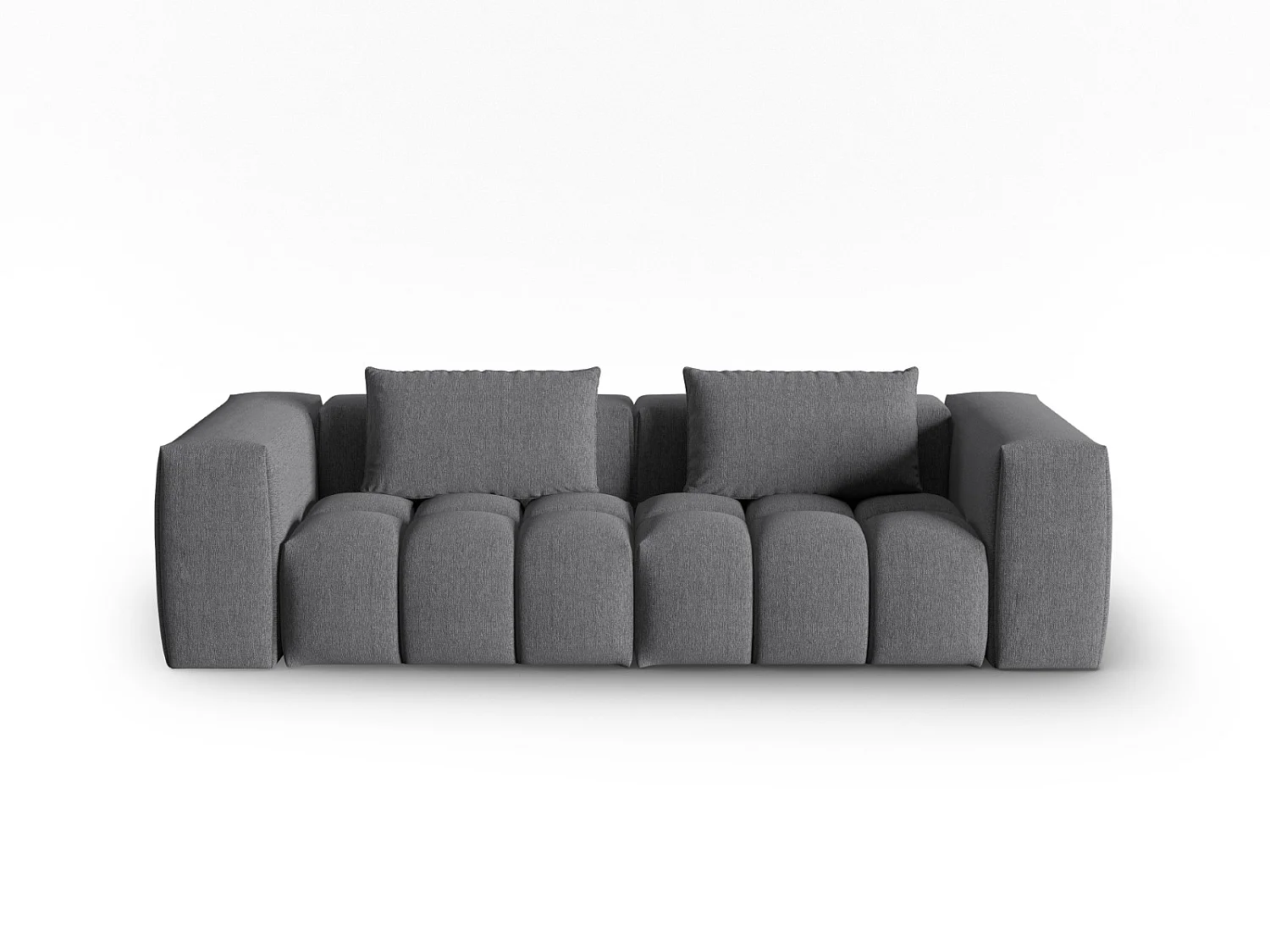 CXL by Christian Lacroix - 3-Sitzer modulares Sofa "Lorella" Sitzer aus strukturiertem Stoff grau - 230x85x70cm