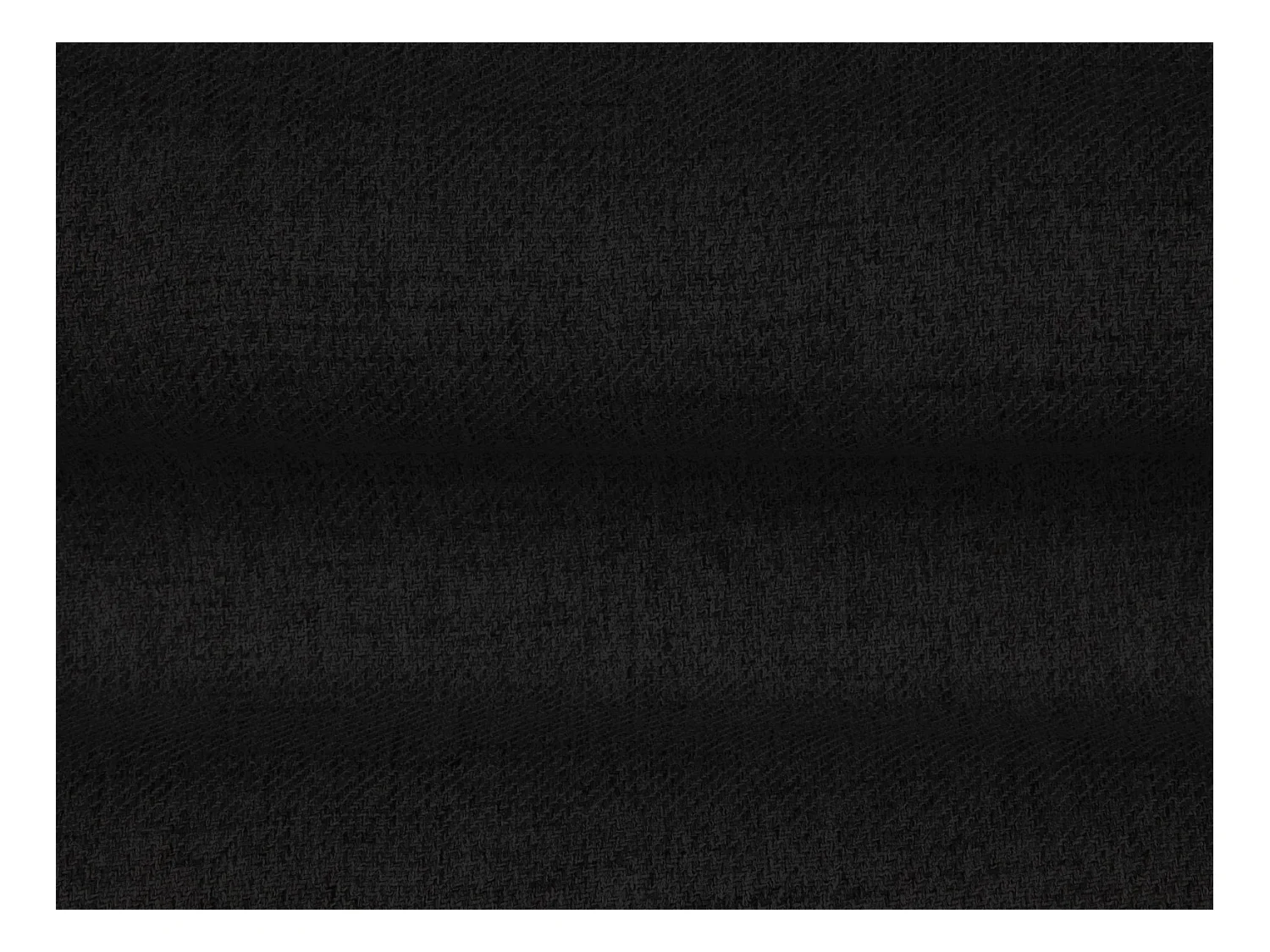 Cosmopolitan Design - Panoramische bank "Bali" 7 zitplaatsen, Structurele stof, Zwart - 383x185x75cm